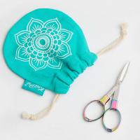 Ножницы складные в мешочке "Mindful", длина 10см, нержавеющая сталь, KnitPro